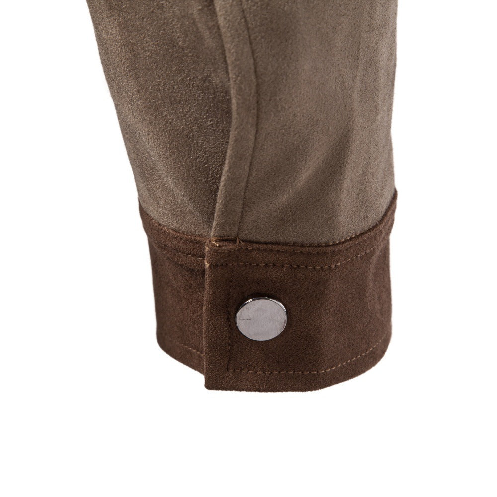 2026 Autumn Winter New Suede Collar Jacket For Men, Cross-Border Foreign Trade Business Casual Jacket For Men
