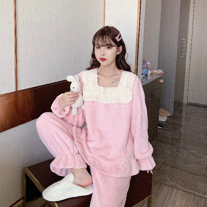 Winter Sweet And Warm Plush Loungewear