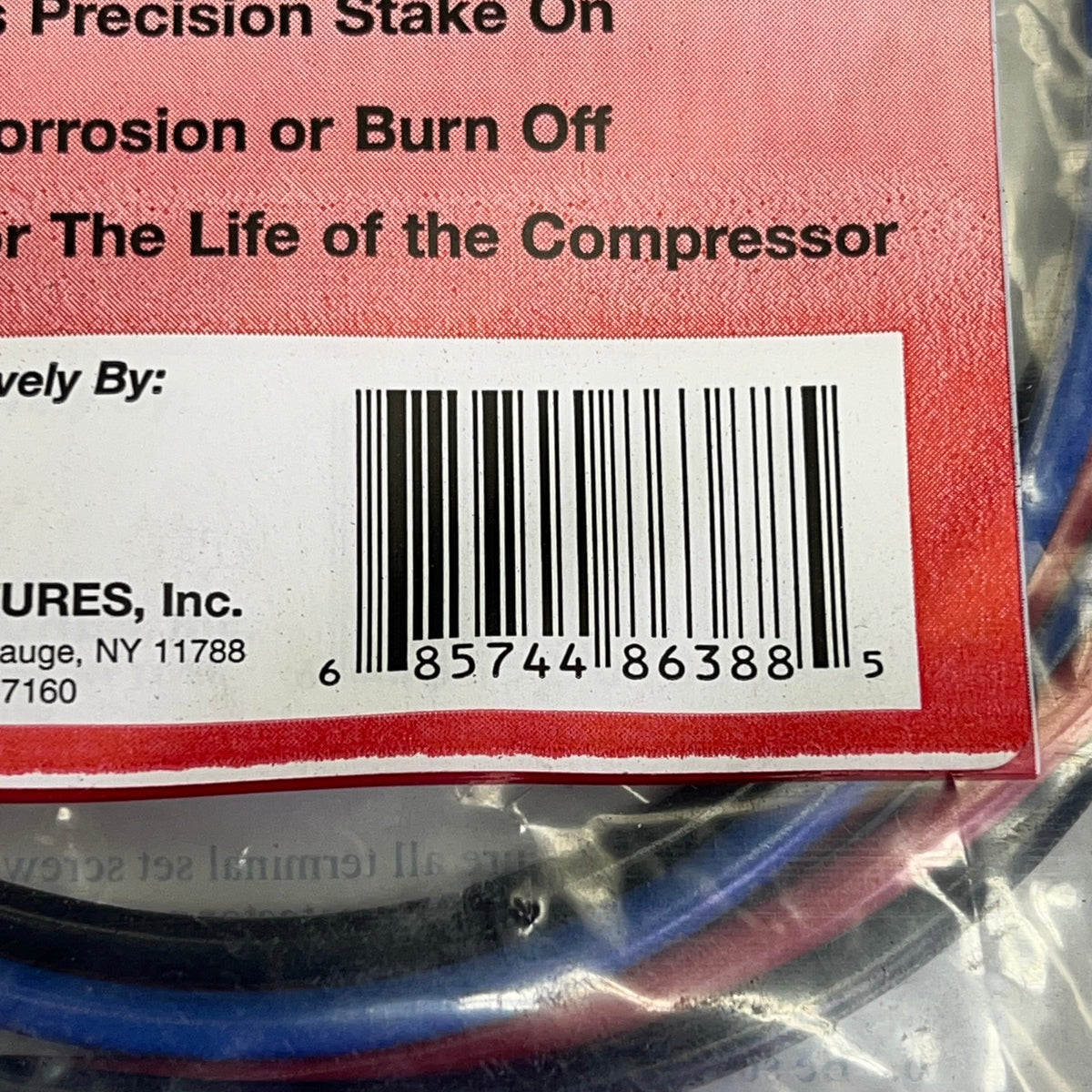 MARS Compressor Stake On Repair Kit Brass 10 Gauge 3 Wire Red/Blue/Black 86388