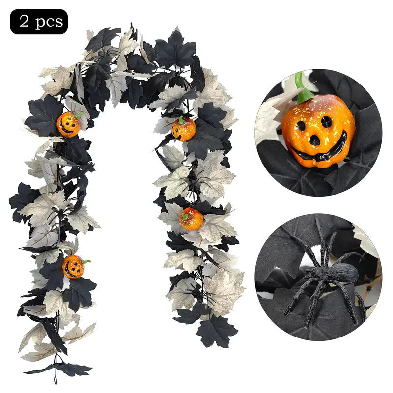 Artificial Halloween Pumpkin Vine Party Decorations