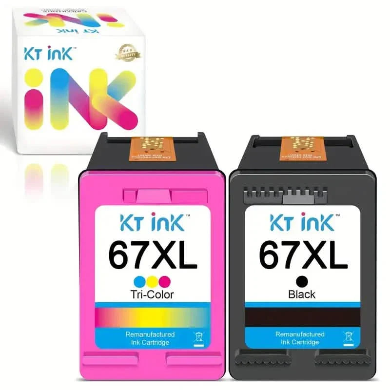 High-Yield Ink Cartridge 67XL for HP DeskJet and Envy Printers