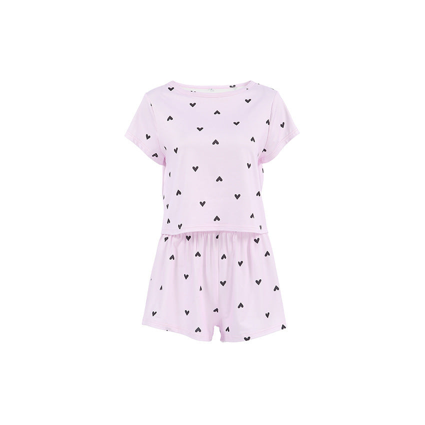 Women's Printed Two-Piece Loungewear Set