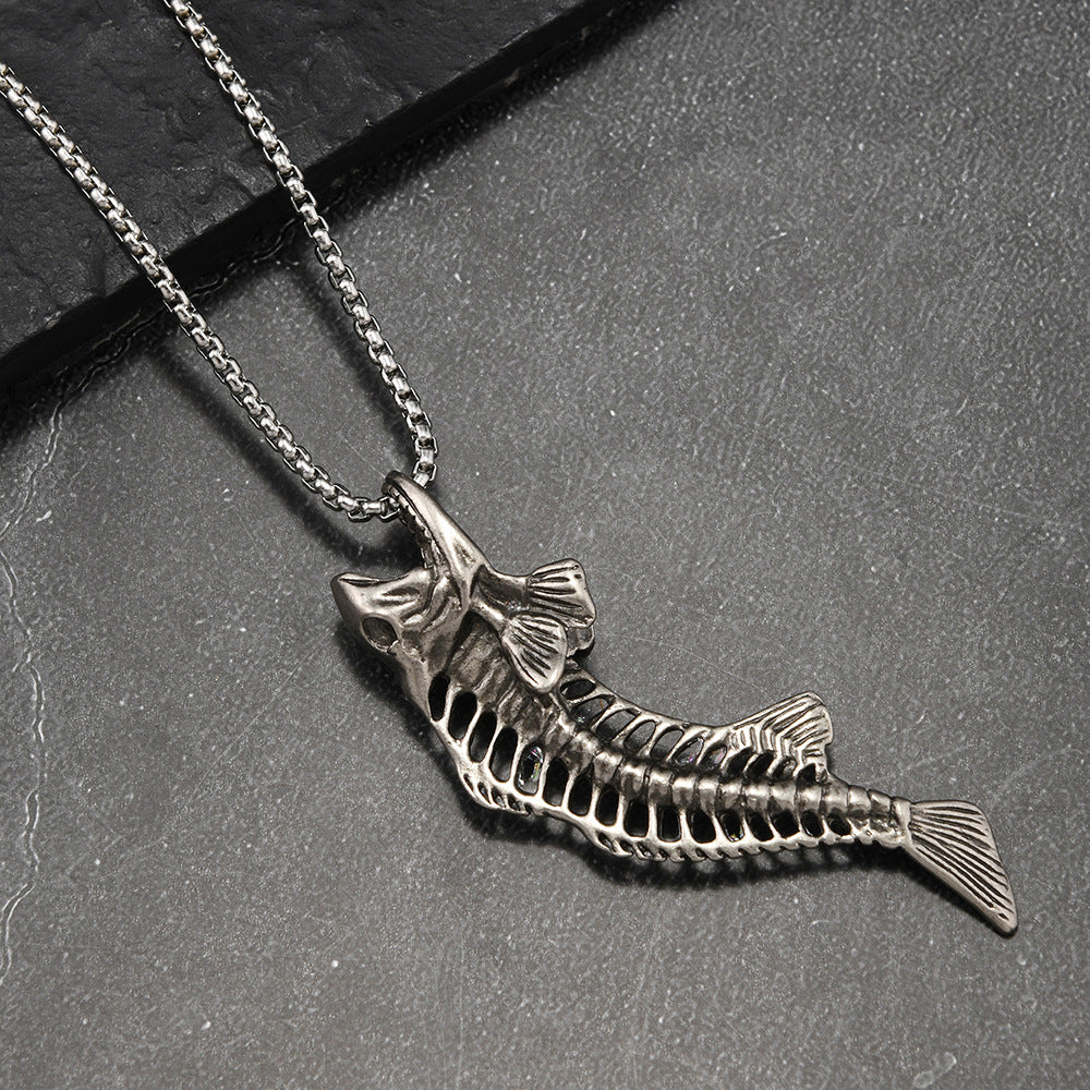 Mens Hip-Hop Retro Statement Pendant Necklace