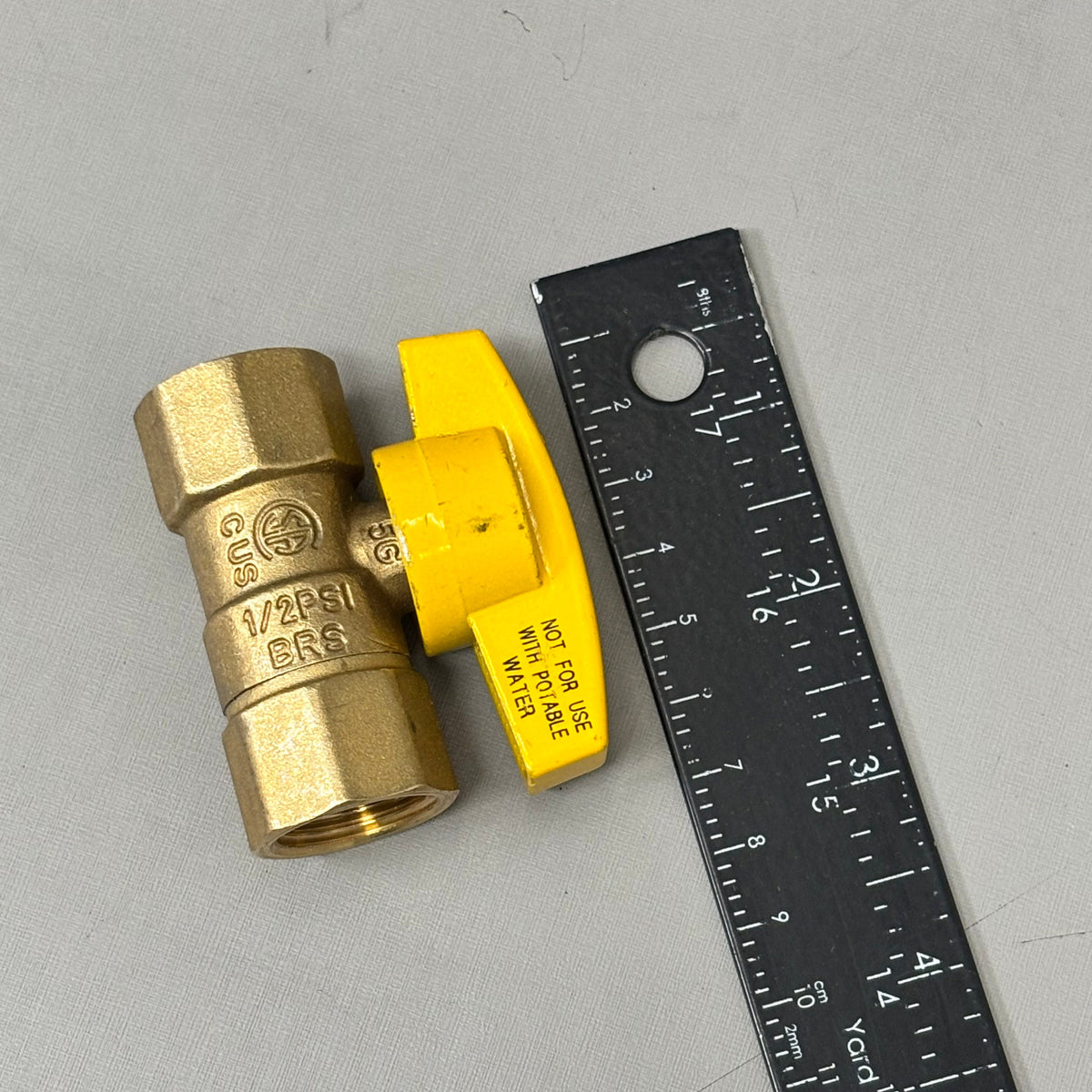 BRASS CRAFT (2 PACK) Italian Made Gas Ball Valve Brass 1/2" FIP X 1/2" FIP TBV8