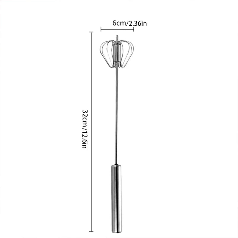 One Press Mini Handheld Milk Frother Portable Electric Egg Beater Home Baking Coffee Making Valentine Gift