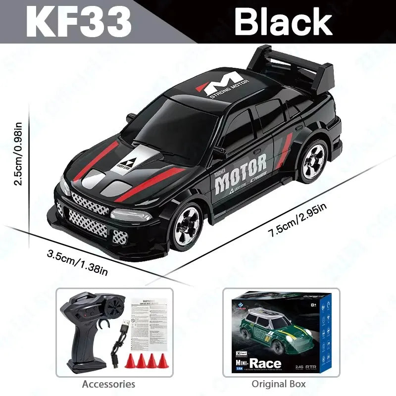 1:64 RC Drift Car β 4WD Mini Remote Control Racing Car