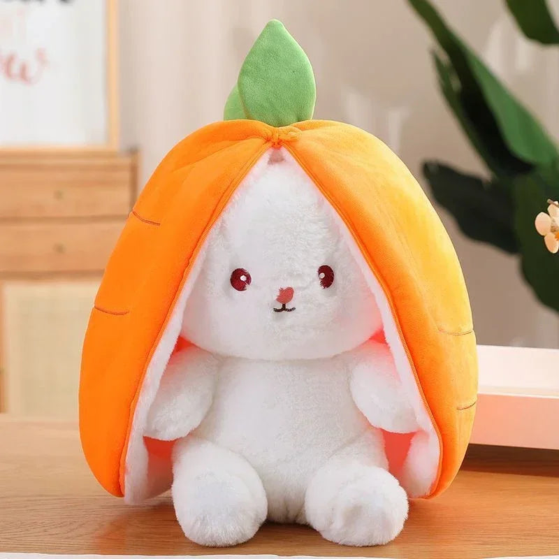 Rabbit Plush Toy β Strawberry Carrot Bunny Plush Doll 25cm