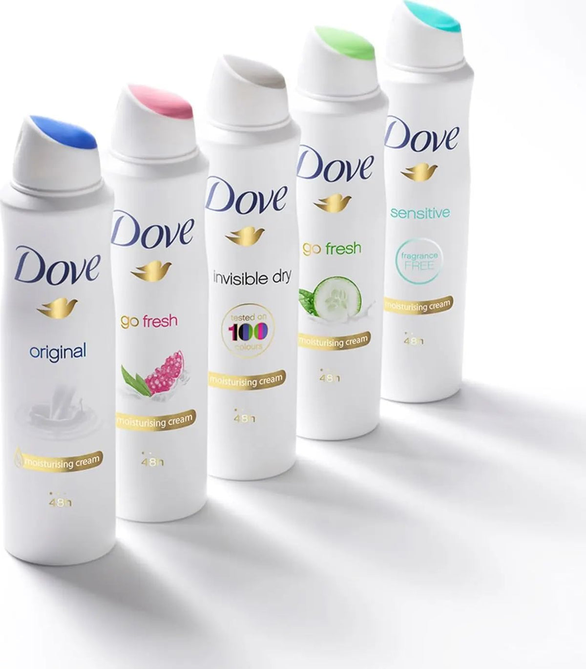 Dove Deodorant 4-Pack for Women - Assorted Fragrance - Elevate Your Freshness Game - 150 ml | 48-Hour Confidence and a Touch of Feminine Elegance - Grab Yours Now - Packed by Magna Mindz