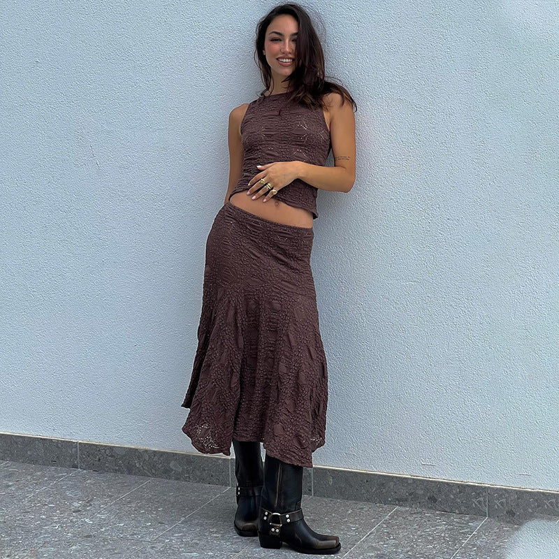 Ripped Temperament Skirt Fashion Suit Women