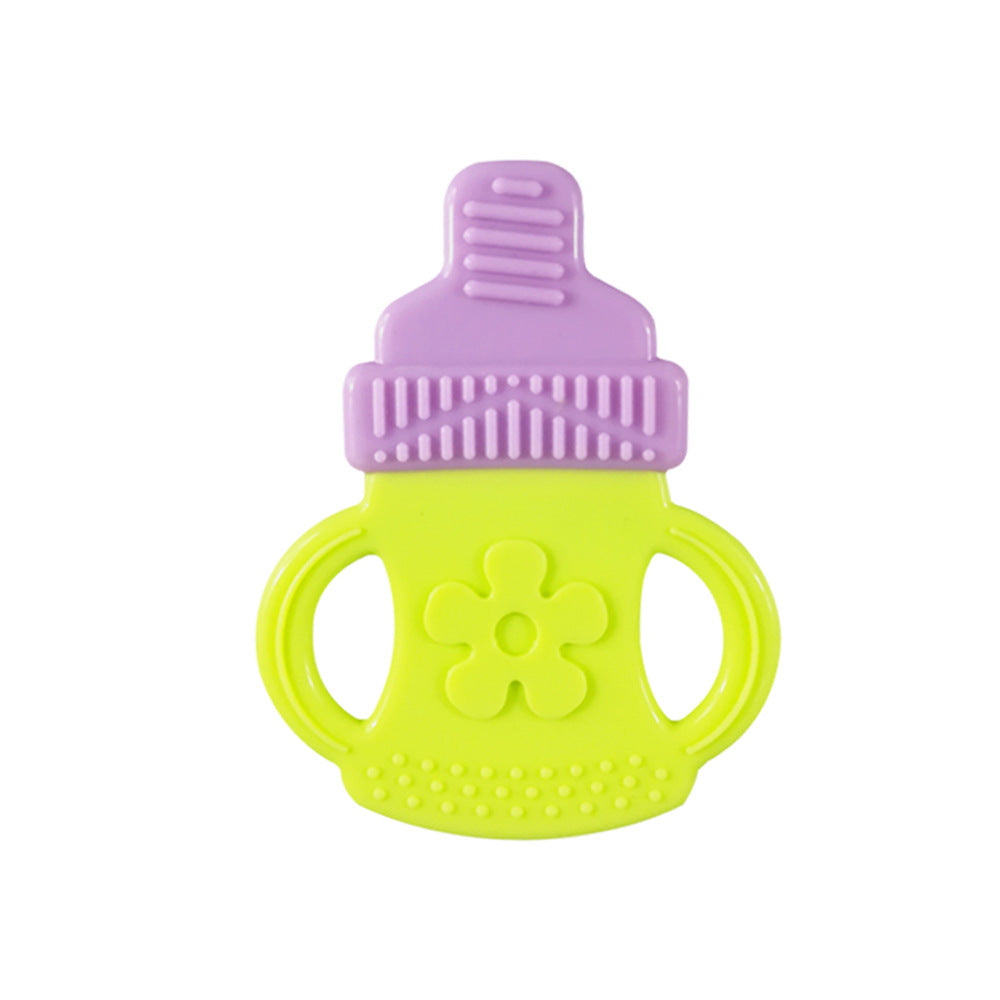 Toddlers Infants Baby Teething Toy Soft Silicone Fruit Teether Holder
