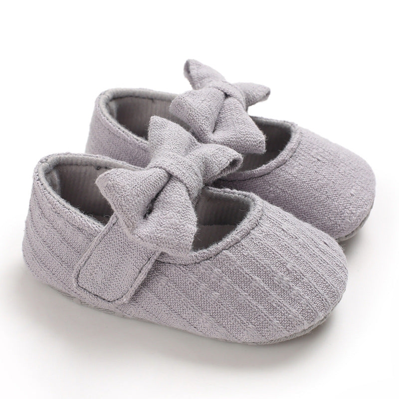 Wool Baby Knitted Bow Baby Shoes
