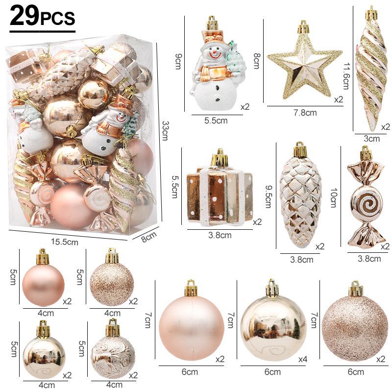 Christmas Tree Decorations Pendant Set
