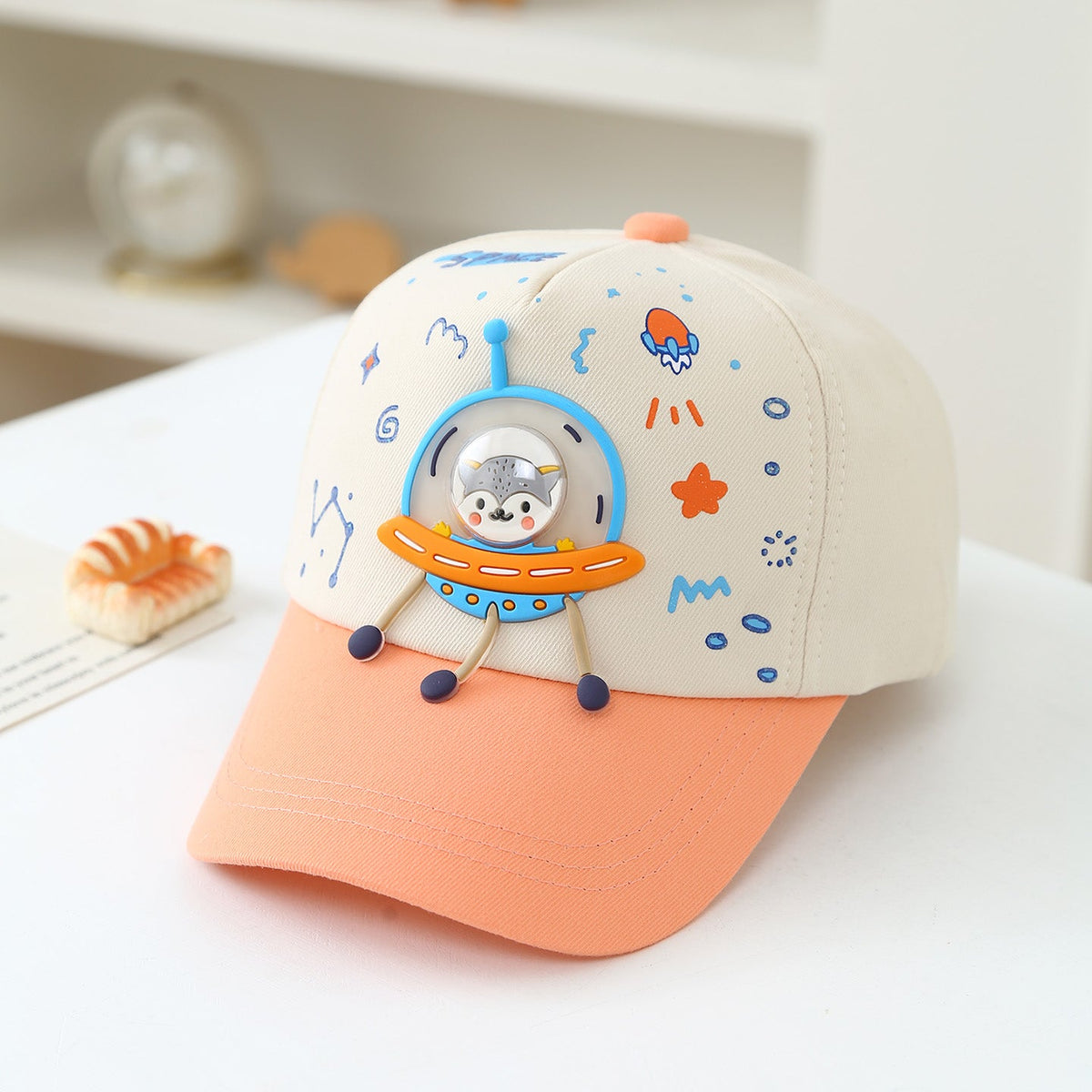 Summer Children's Baseball Cap For Boys - Cute Cartoon Space Astronaut Children's Baseball Cap For Kids Aged 3-6, Sun Protection For Children