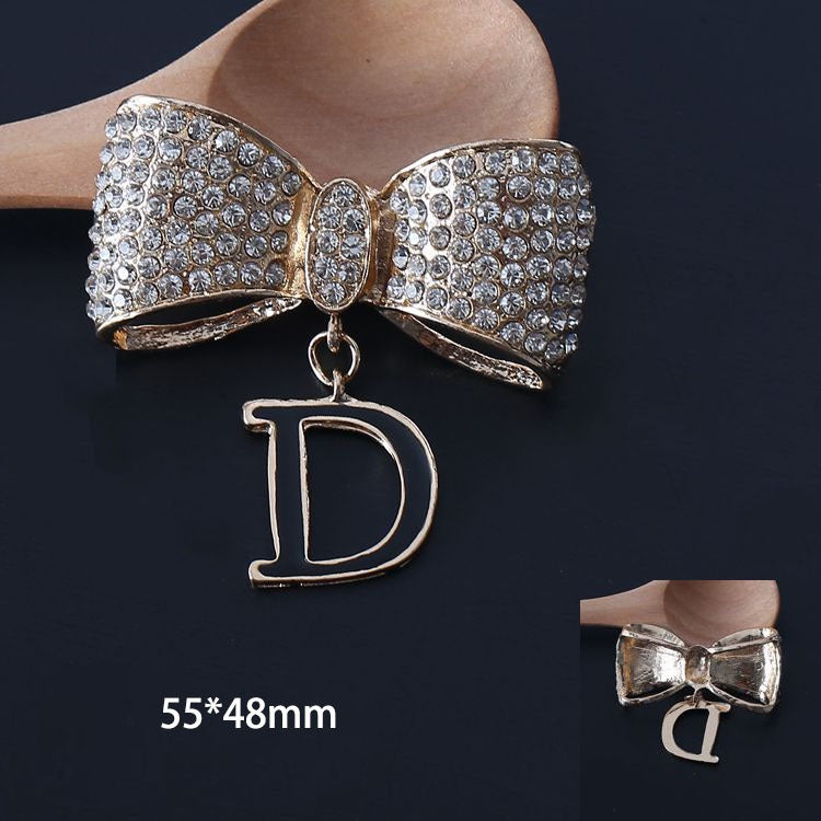 Diamond Bow-shaped Shoe Buckle Accessories Diy Phone Case Ornament Accessories