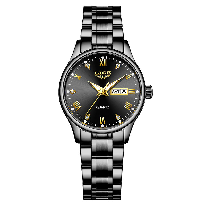 Waterproof Luminous Multi-function Calendar Quartz Watch