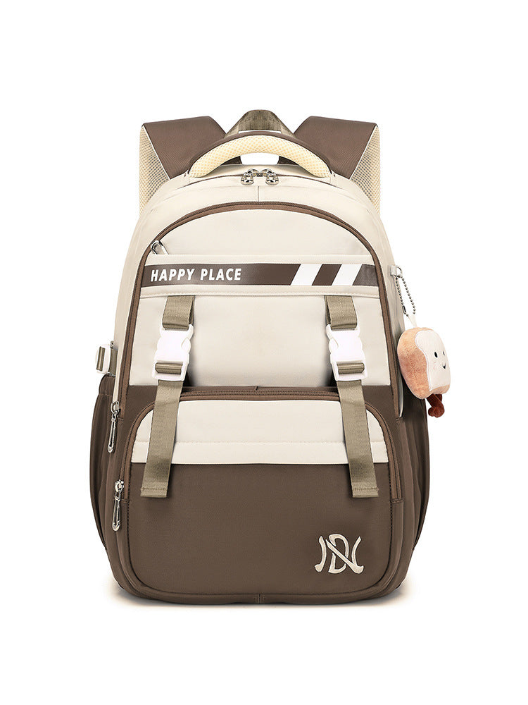 Minimalist Preppy Style Stain-resistant Schoolbag