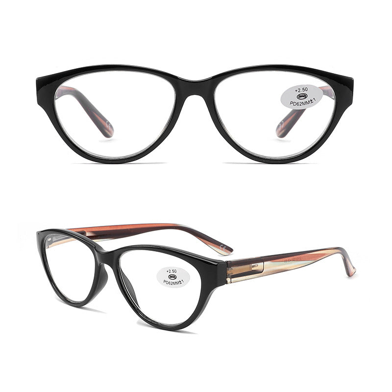 Cat Eye Glasses Big Frame Mom And Dad Reading