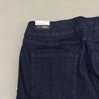 MULTIPLES Ankle Pant Petite Women's Sz 10 Denim M2604P