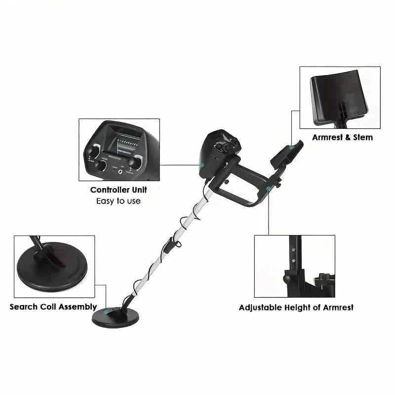 Handheld Metal Detector – High-Sensitivity Treasure Finder for Beach & Outdoors