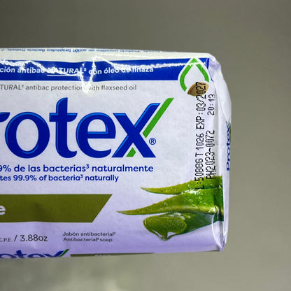 PROTEX (12 PACK) Aloe Extract 24hr Germ Protection Bar Soap 3.88 Oz BB 03/27