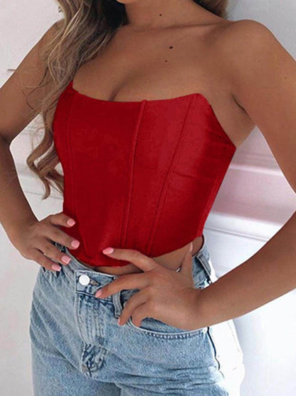 Stylish Tube Cropped Top for Effortless Summer Fashion