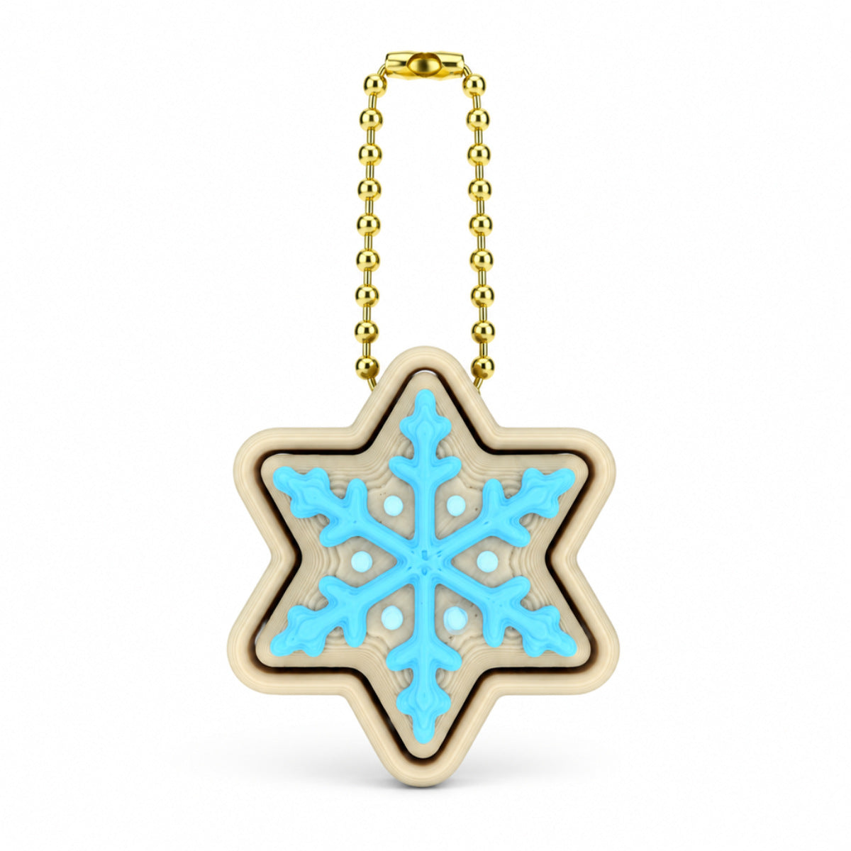 Christmas Desktop Decoration Christmas Tree Gingerbread Hot Cocoa Keychain 3D-Printed Pendant