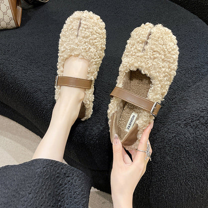 Round Head Low-cut Gommino Pumps Women