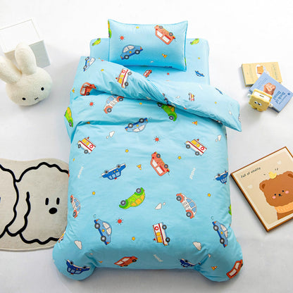 Cotton Kindergarten Three-piece Bedding Set