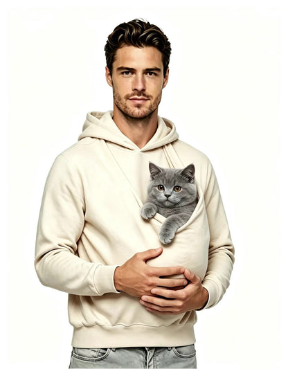 2026 New European And American Style Unisex Kangaroo Pocket Multi-functional Parent-child Nursing Hoodie For Autumn And Winter