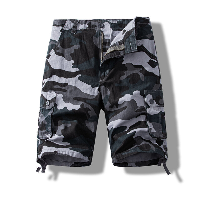 Foreign Trade All-cotton Multi-pocket Work Shorts