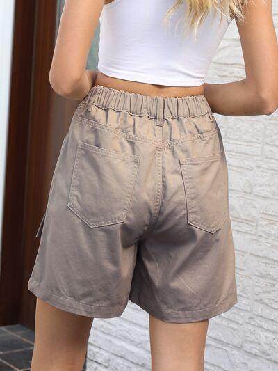 Stylish Pocketed High Waist Denim Shorts for Women