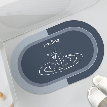 Bathroom Sliding Door Floor Cushion Mat