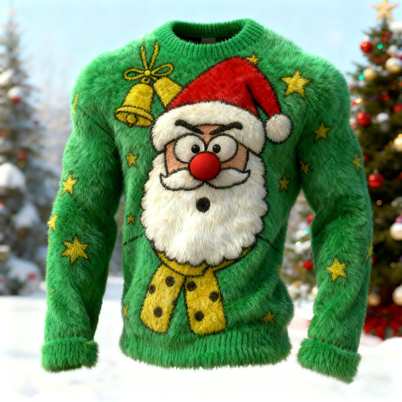Printed Christmas Women's Flannel Hoodie