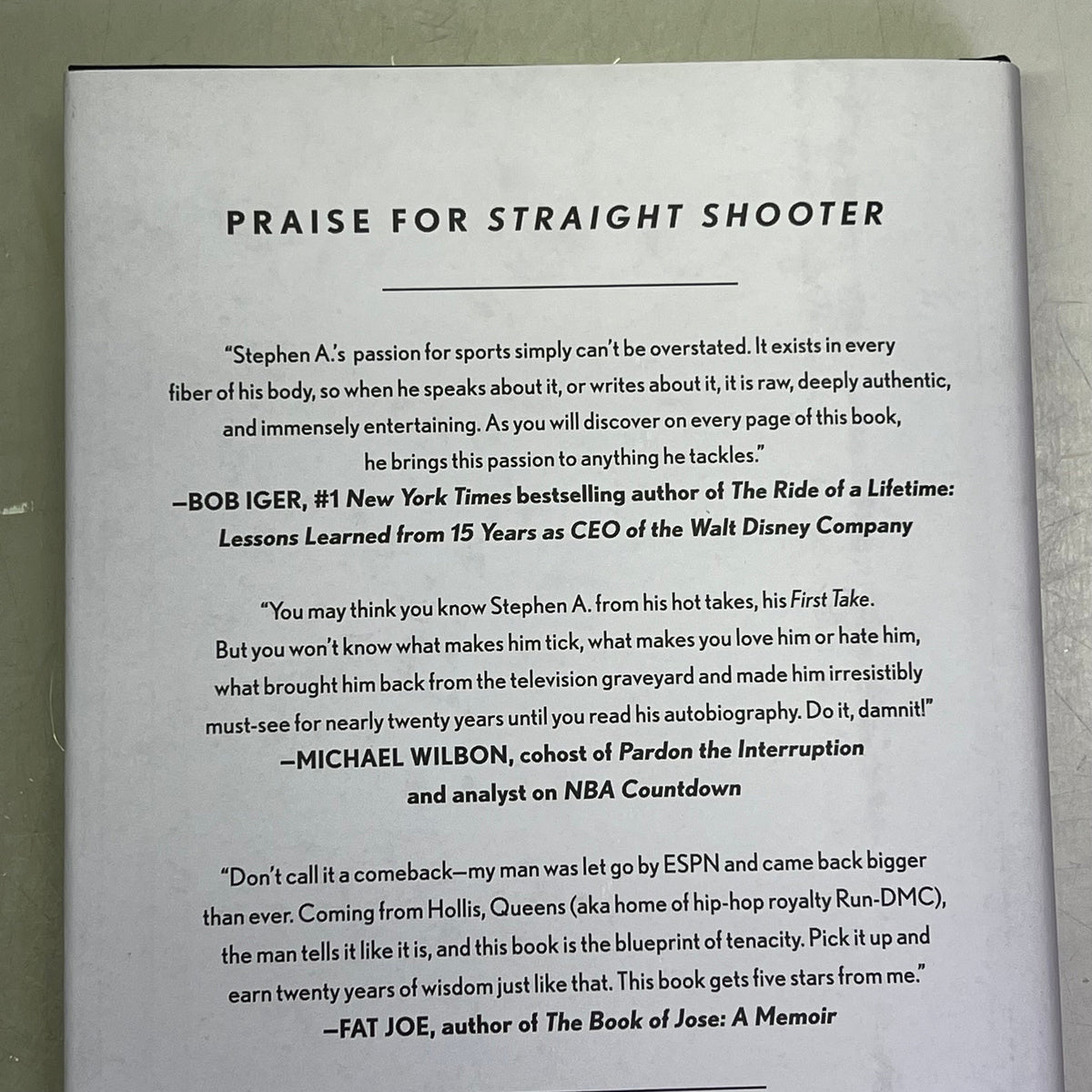 STRIAGHT SHOOTER  A Memoir Of Second Chances & First Takes Hardcover Book