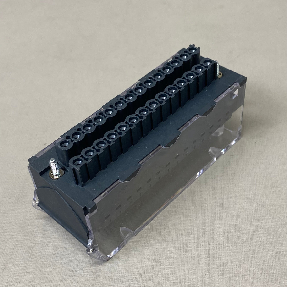 SCHNEIDER ELECTRIC Caged Terminal Strip 4"x2"x2" Black BMXFTB2800