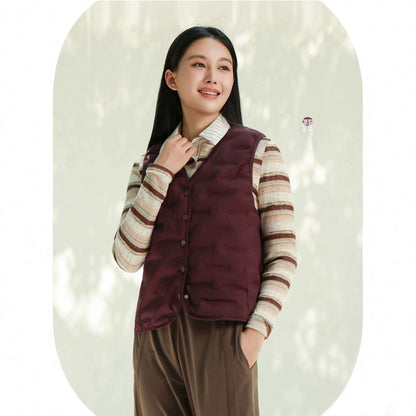 Down-filled Vest For Outdoor Wear Waterproof Womens Waistcoat