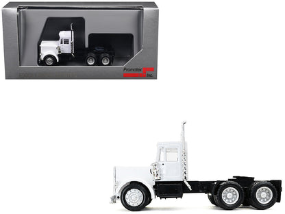 Peterbilt Short Day Cab White 1/87 (HO) Plastic Model Car by Promotex