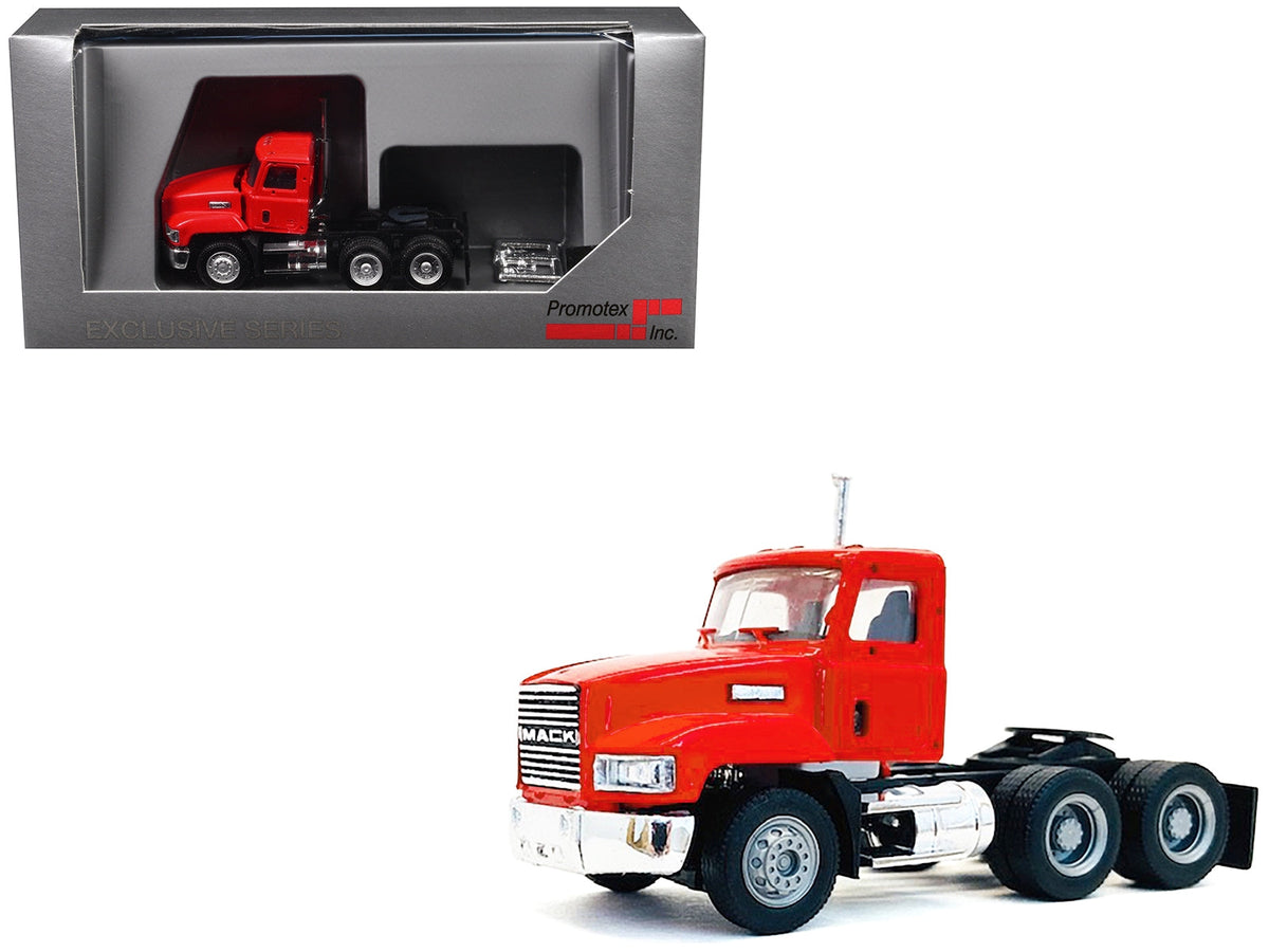 Mack 603 Short Day Cab Red 1/87 (HO) Plastic Model Car by Promotex