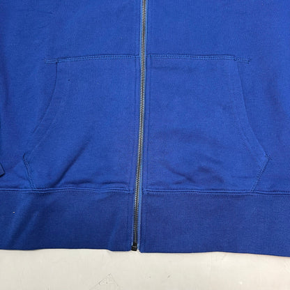 MONSTERCAT Records Full Zip Hooded Jacket W/ Printed Back Men's Sz S Blue