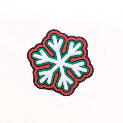 Christmas Accessories PVC Soft Rubber Shoe Buckles