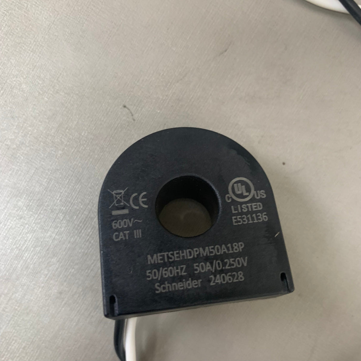 SCHNEIDER ELECTRIC Split Core Current Transformer 150 A 12' Lead METSEHDPM50A12
