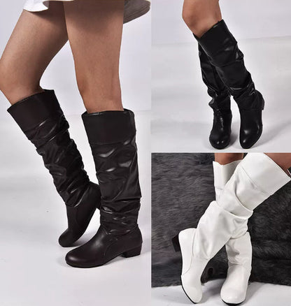 Winter Women Long Boots Flat Boots
