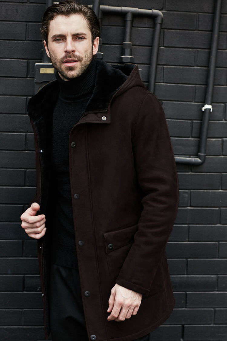 Casual Fleece Hooded Jacket For Men
