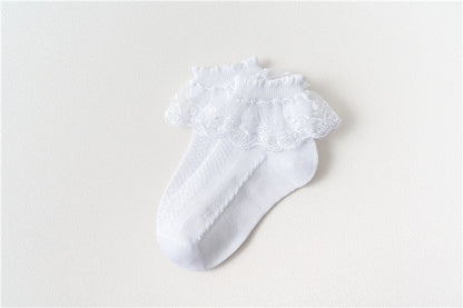 Japanese Lace Princess Short Socks Baby White Dance