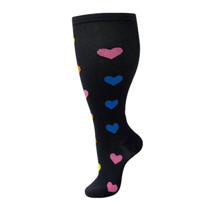 Plus-size Compression Socks, Nylon Nurse Socks For Men And Women
