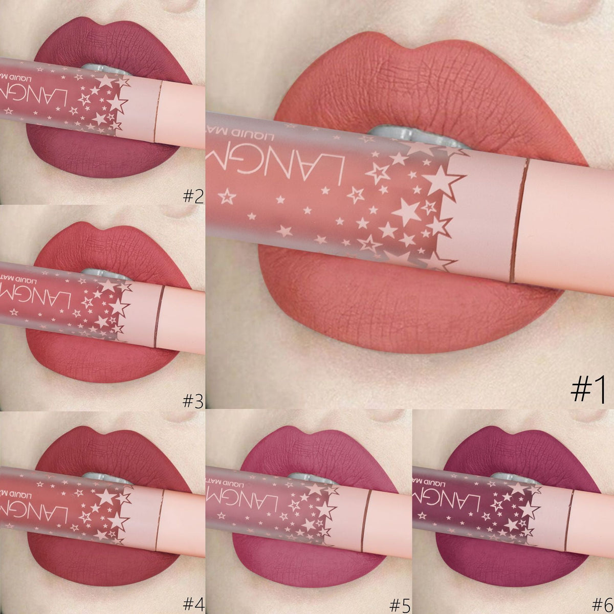 Matte Lip Gloss Set Non-Stick to Cup, Non-Fading