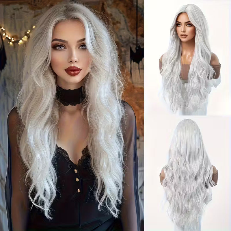 Cosplay Wig Multicolour Women Curls Wavy Hair Anime Wig Long Curly Hair