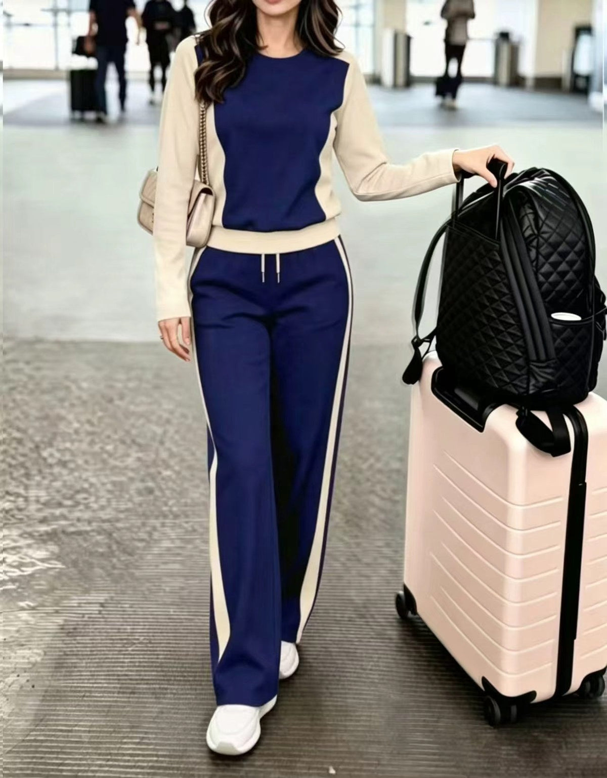 Women's New Long Pants Sporty Casual Set
