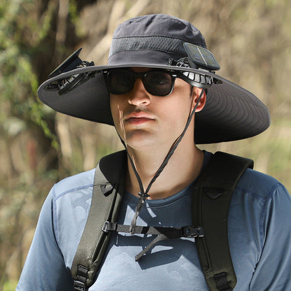 Lithium Battery Fan Solar Wind Protection Hat