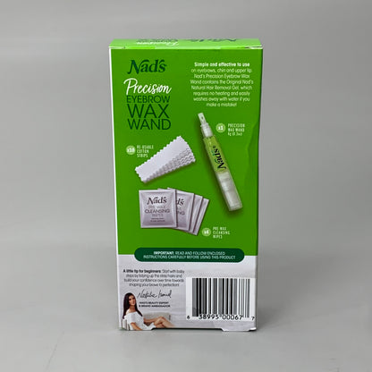 NADS Precision Eyebrow Wand Waxing Kit Soothing Honey 0.2oz 0677EN06
